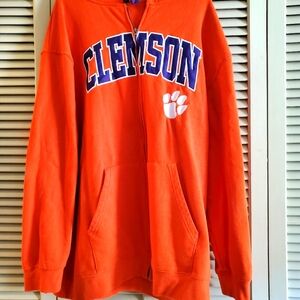 Clemson orange hooded sweatshirt used